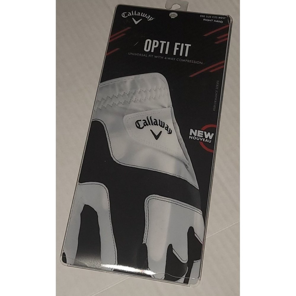 New Callaway OPTI FIT Adult Golf Glove  One Size Fits Most Right Hand Golfing